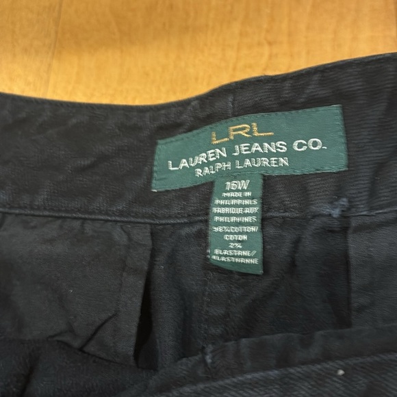 Ralph Lauren Jean midi shirt sz 16W - Picture 2 of 3